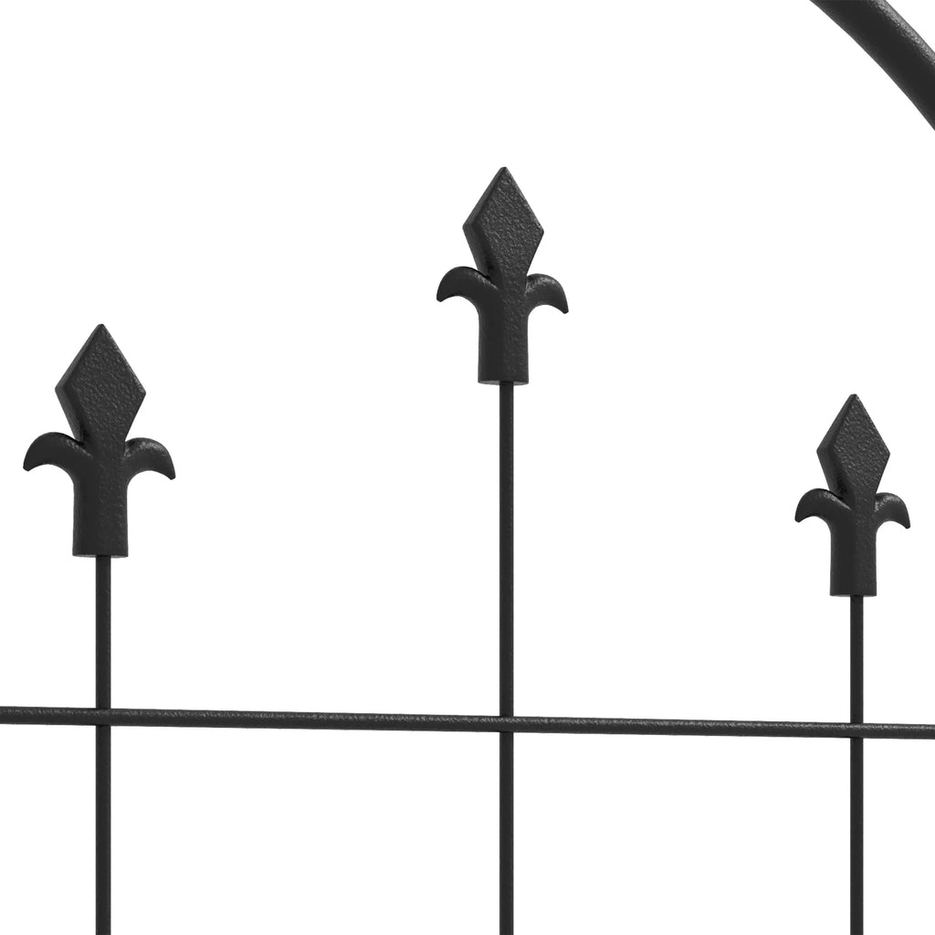 Metalinis atramų grotelės augalams 2 vnt. 180x50 cm juodos