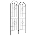 Metalinis atramų grotelės augalams 2 vnt. 180x50 cm juodos