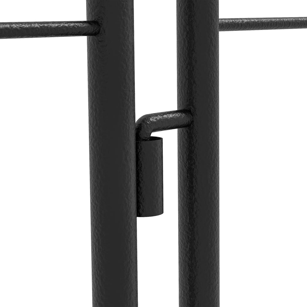 Metalinis atramų grotelės augalams 2 vnt. 180x50 cm juodos