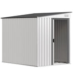 Metalinis sodo sandėliukas 2,81 m², 154x206,5x181 cm, balta