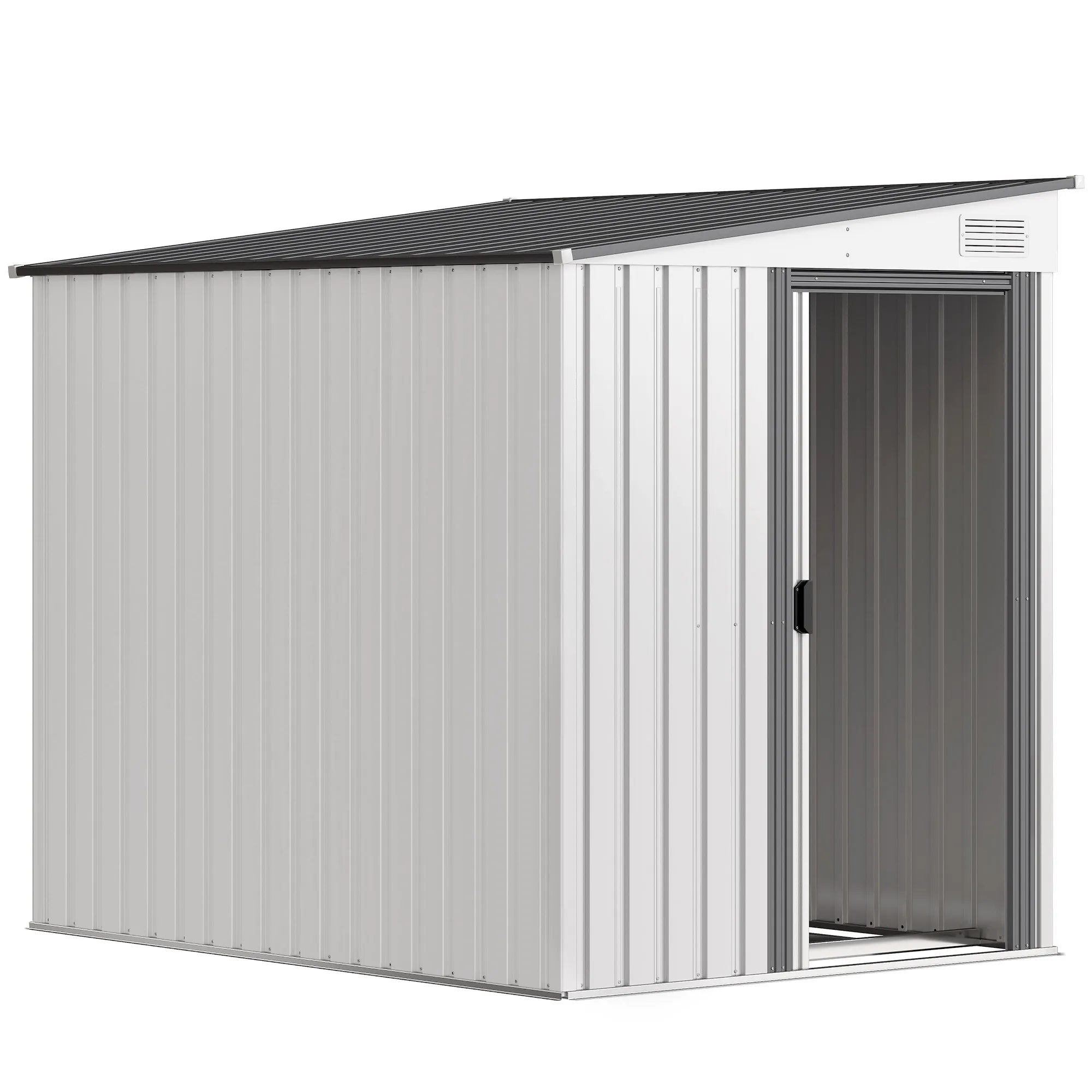 Metalinis sodo sandėliukas 2,81 m², 154x206,5x181 cm, balta