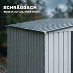 Metalinis sodo sandėliukas 2,81 m², 154x206,5x181 cm, balta