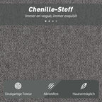 Miegamoji sofa su 2 pagalvėlėmis, 203 cm, pilka