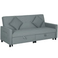 Miegamoji sofa su funkcija, 196 cm, pilka