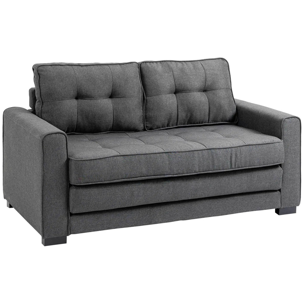 Miegamoji sofa su patalynės dėže, pilka, 147,5 x 75 x 85 cm