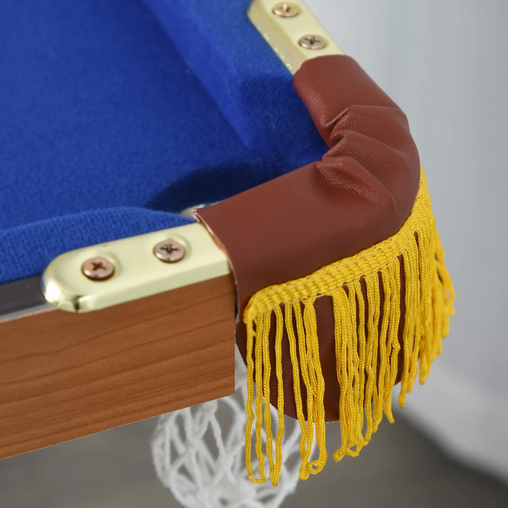 Mini biliardo stalas, sulankstomas, 140 × 63 × 75 cm, 2 lazdos, 16 kamuoliukų