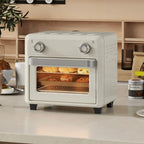 Mini krosnelė su oro gruzdintuvės funkcija, 10L, 1000W, kreminė balta