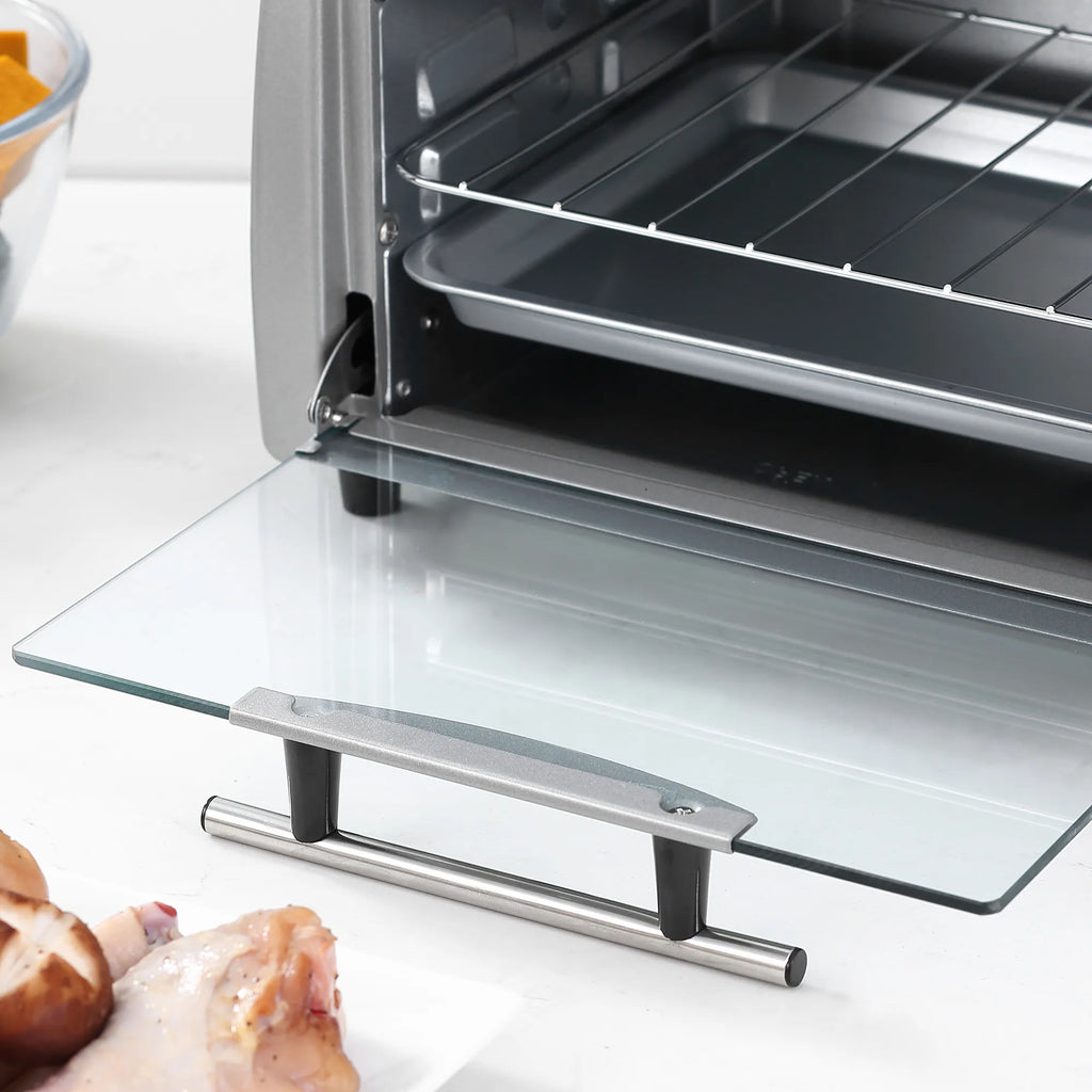 Mini orkaitė 10 l talpos 750 W, su laikmačiu, sidabrinė
