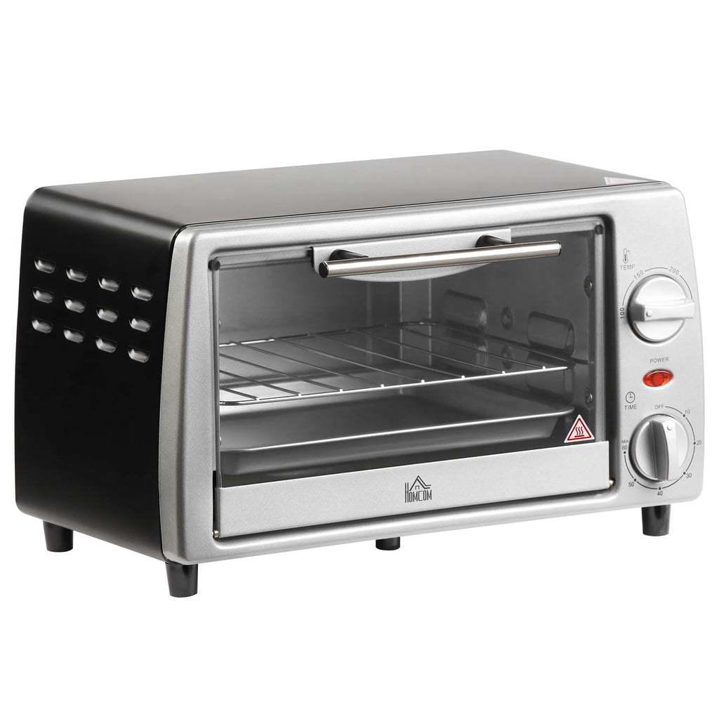 Mini orkaitė 10 l talpos 750 W, su laikmačiu, sidabrinė