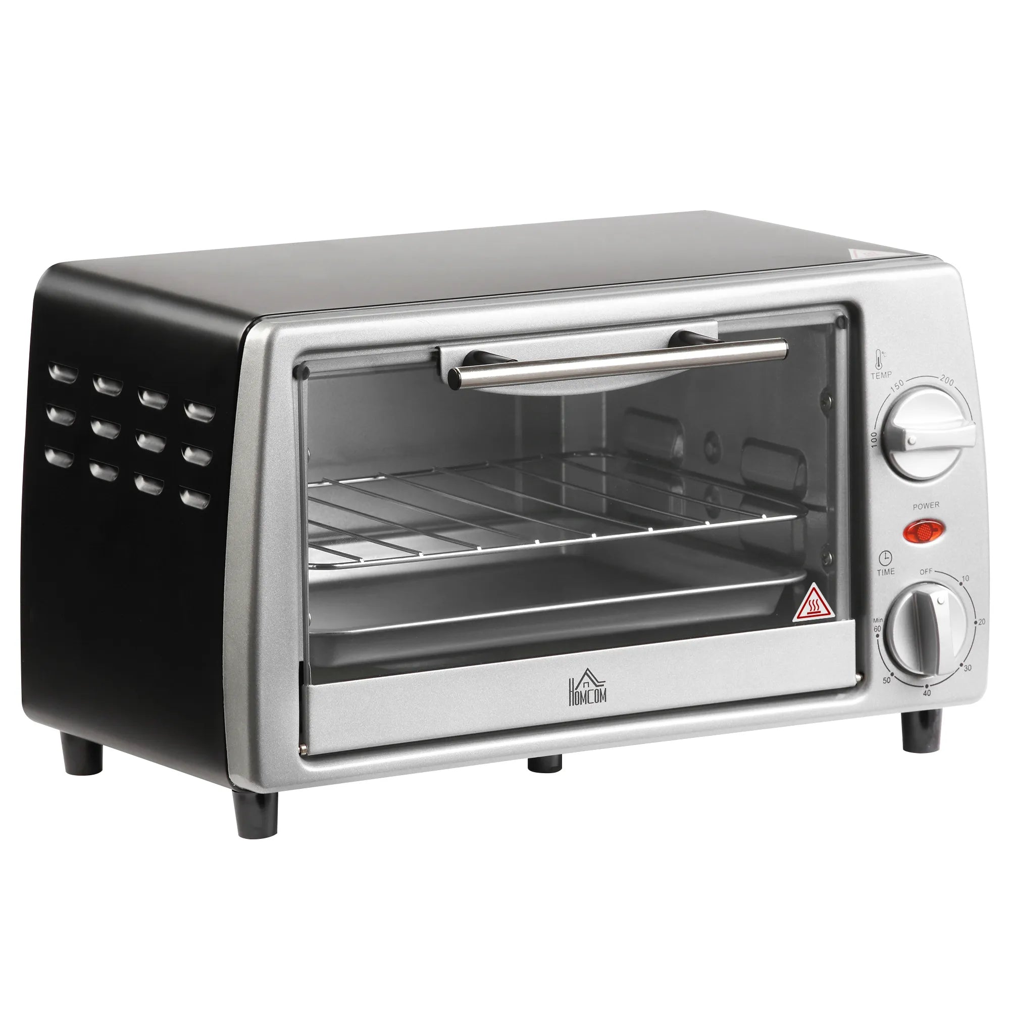 Mini orkaitė 10 l talpos 750 W, su laikmačiu, sidabrinė