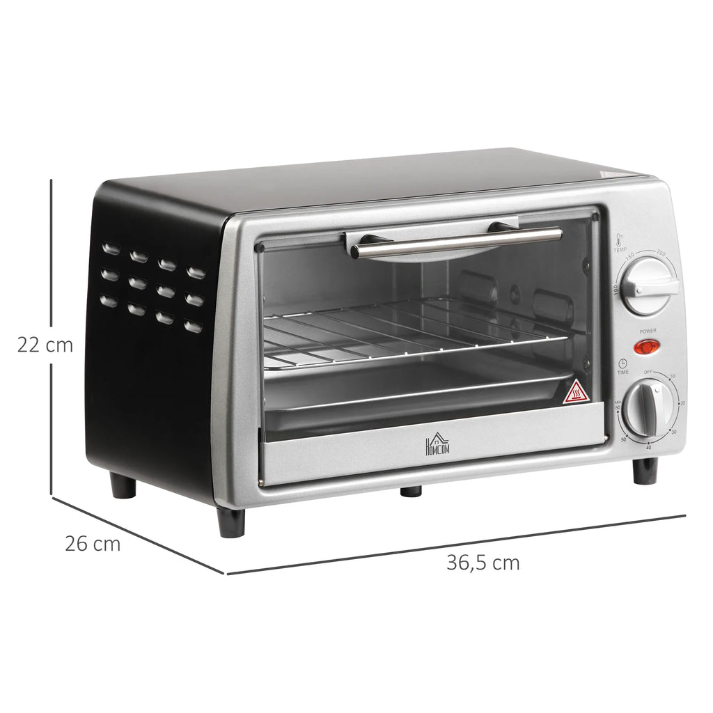 Mini orkaitė 10 l talpos 750 W, su laikmačiu, sidabrinė