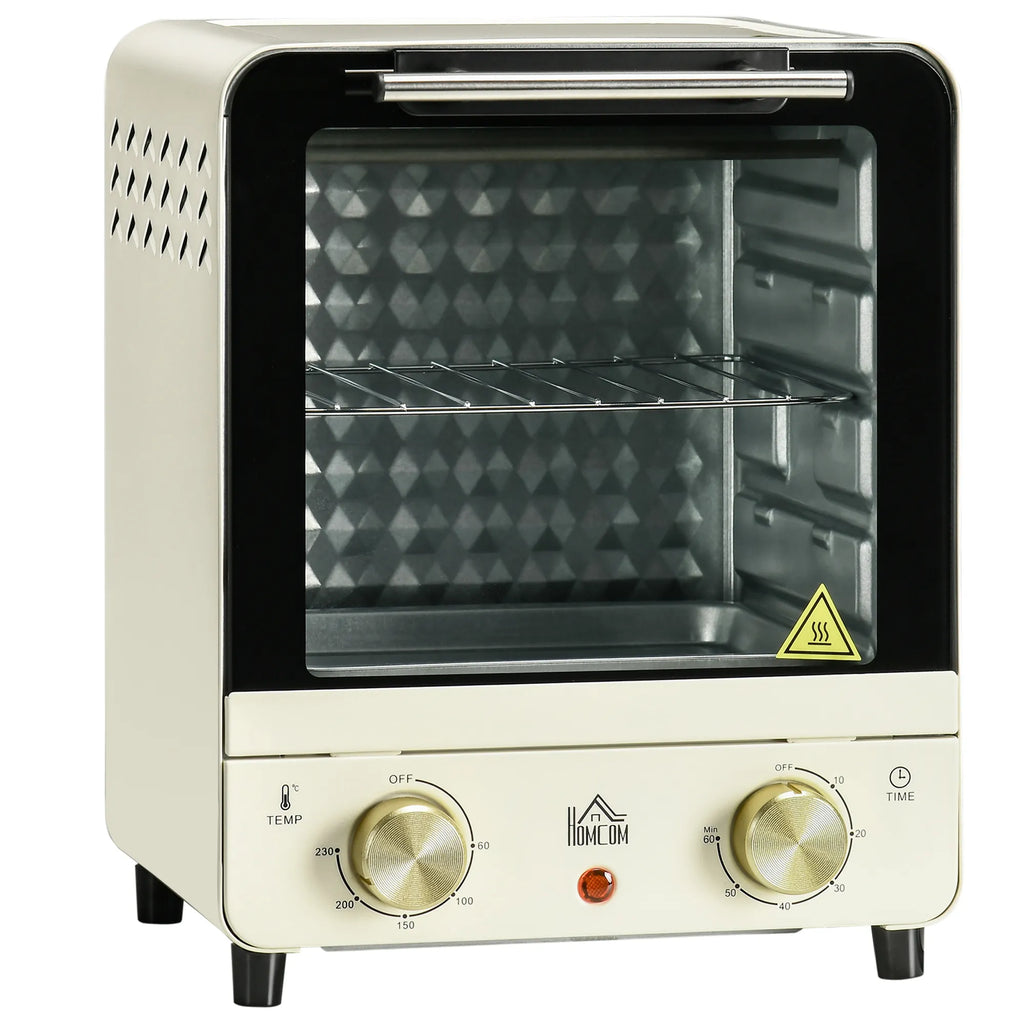 Mini orkaitė, 15 l, 1000 W, su reguliuojamo aukščio kepimo skarda ir grotelėmis