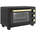 Mini orkaitė, 1600 W, 16 l, juoda ir auksinė