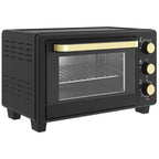 Mini orkaitė, 1600 W, 16 l, juoda ir auksinė