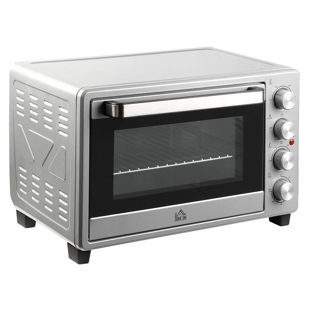Mini orkaitė 32L, 1600 W, su laikmačiu ir 3 kepimo režimais, sidabrinė