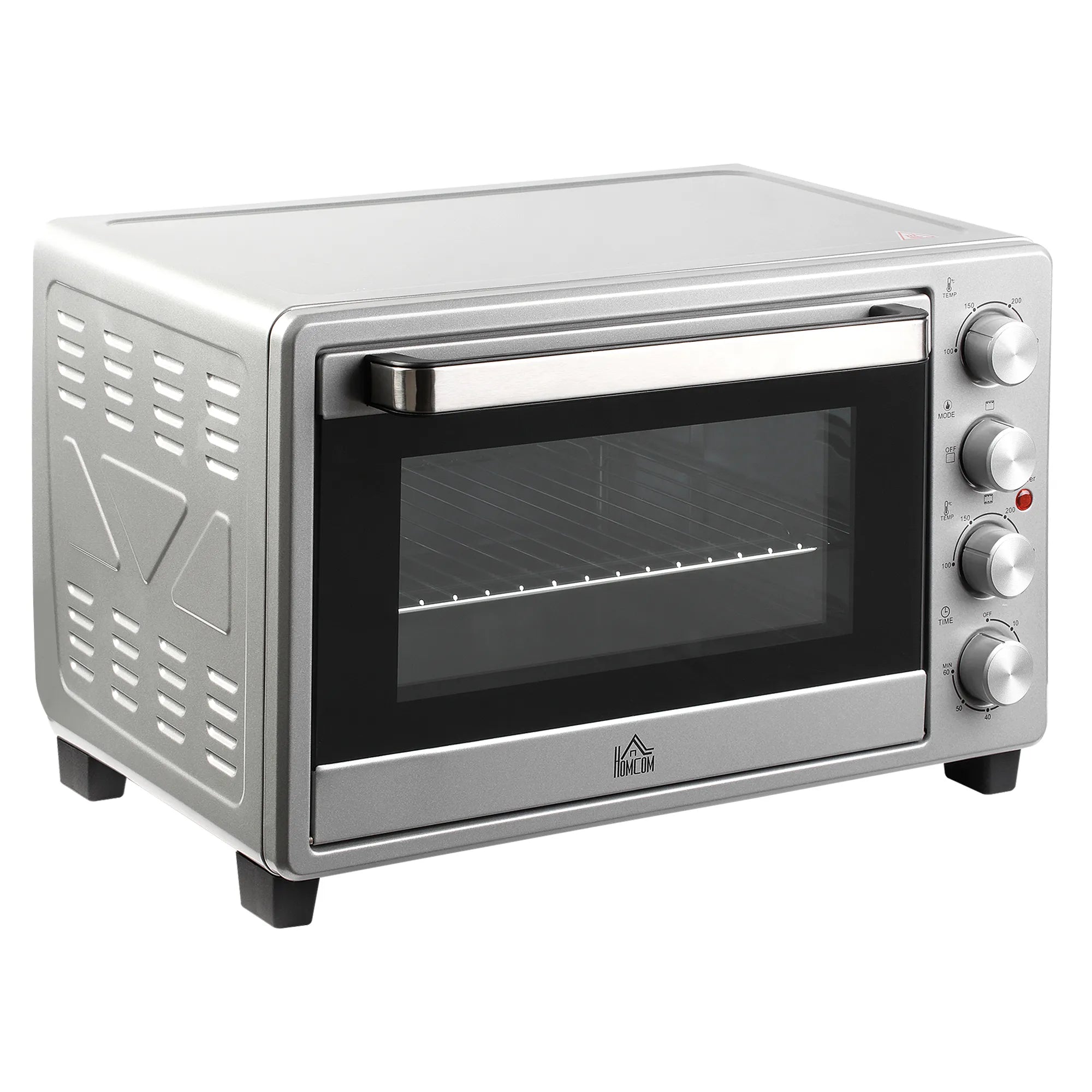 Mini orkaitė 32L, 1600 W, su laikmačiu ir 3 kepimo režimais, sidabrinė