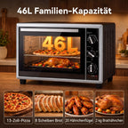 Mini orkaitė, 46 l, 1800 W, su konvekcija ir kepimo iešmu