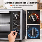 Mini orkaitė, 46 l, 1800 W, su konvekcija ir kepimo iešmu