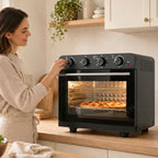 Mini orkaitė-karšto oro gruzdintuvė, 1800 W, su konvekcija ir iešmo rinkiniu
