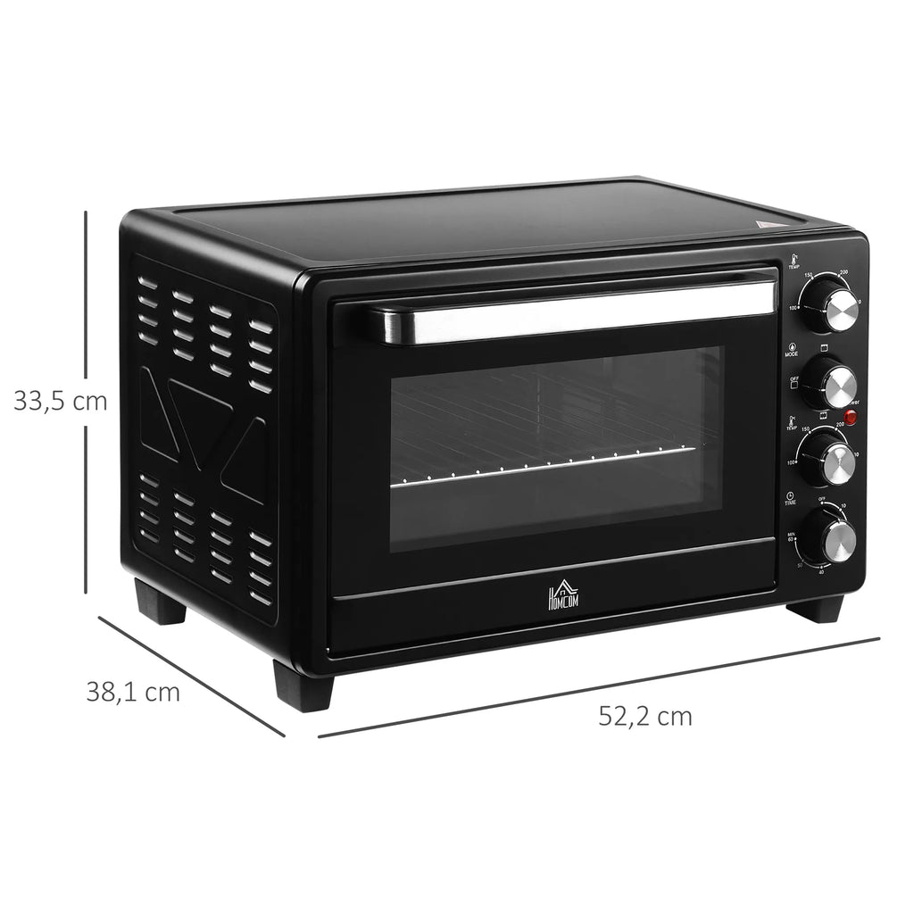 Mini orkaitė su laikmačiu, 32 l, juoda