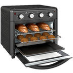 Mini orkaitė su oro gruzdintuve, 30 l, 1600 W, juoda