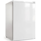 Mini šaldiklis, 85 l, pastatomas, su keičiama durelių atidarymo kryptimi ir reguliuojama temperatūra, baltas