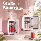Mini šaldytuvas kosmetikai, 4 l, rožinis