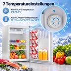 Mini šaldytuvas su šaldiklio skyriumi, reguliuojamu termostatu, vienų durų, 72,5 l, baltas