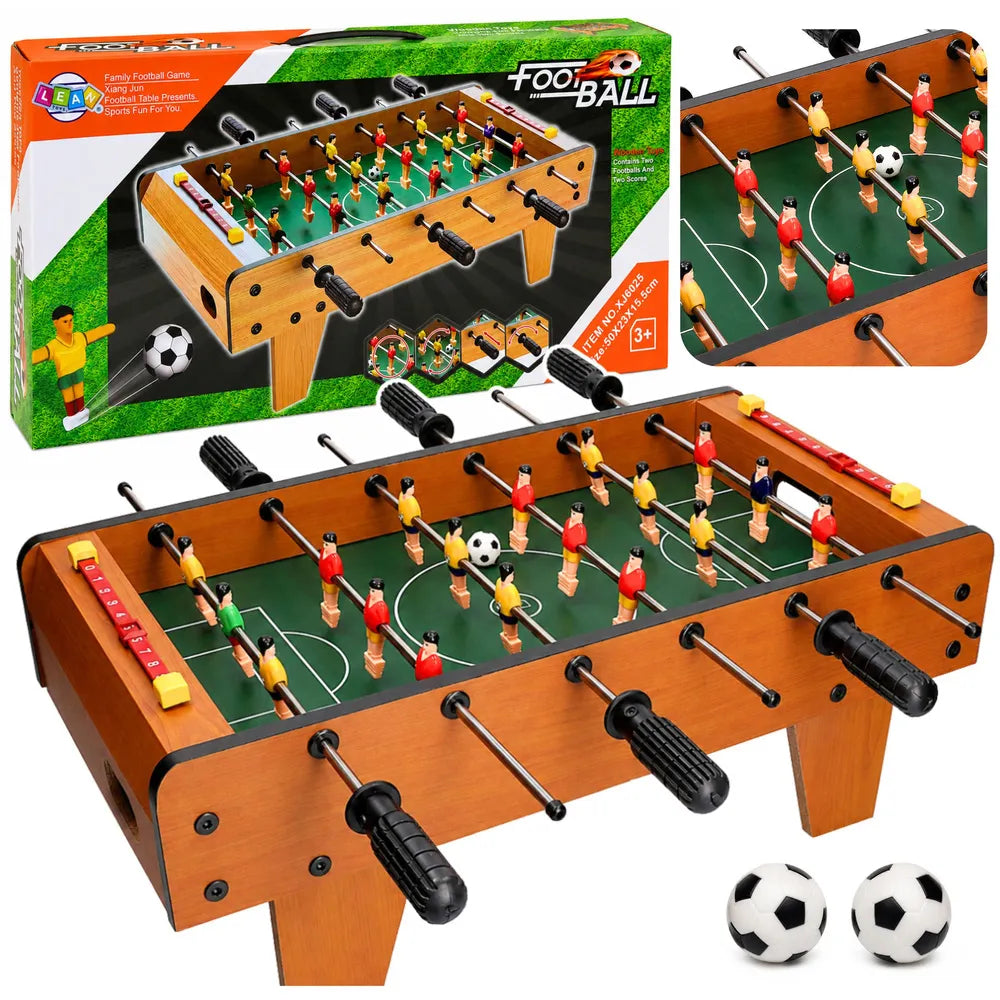 Mini stalo futbolo žaidimas, medienos imitacija, 50 cm