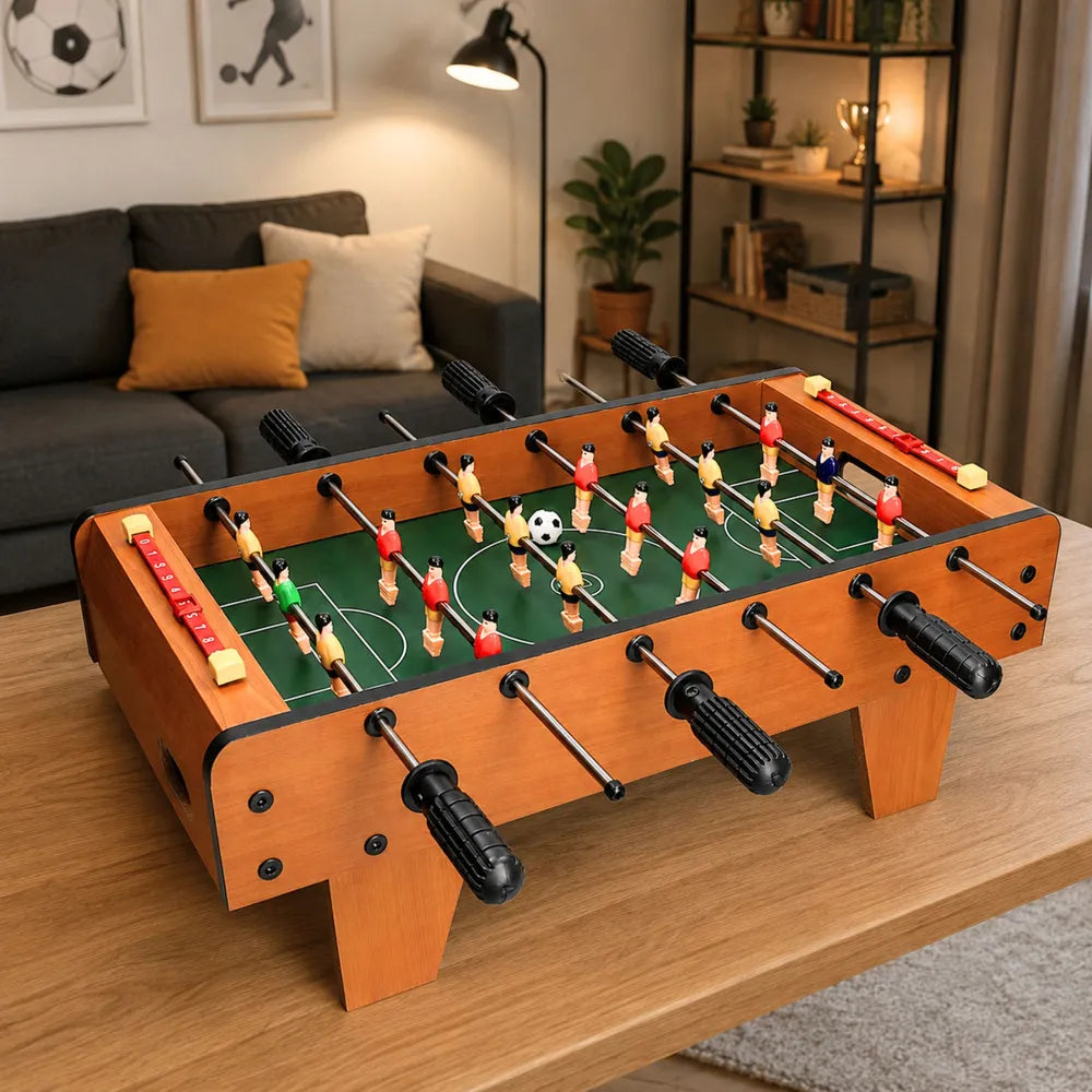 Mini stalo futbolo žaidimas, medienos imitacija, 50 cm