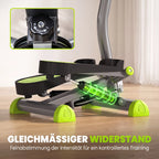 Mini steperis su LCD monitoriumi ir atrama, 100 kg