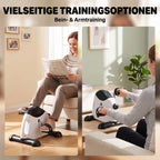 Mini treniruoklis kojoms ir rankoms, 60 kg apkrova, baltas