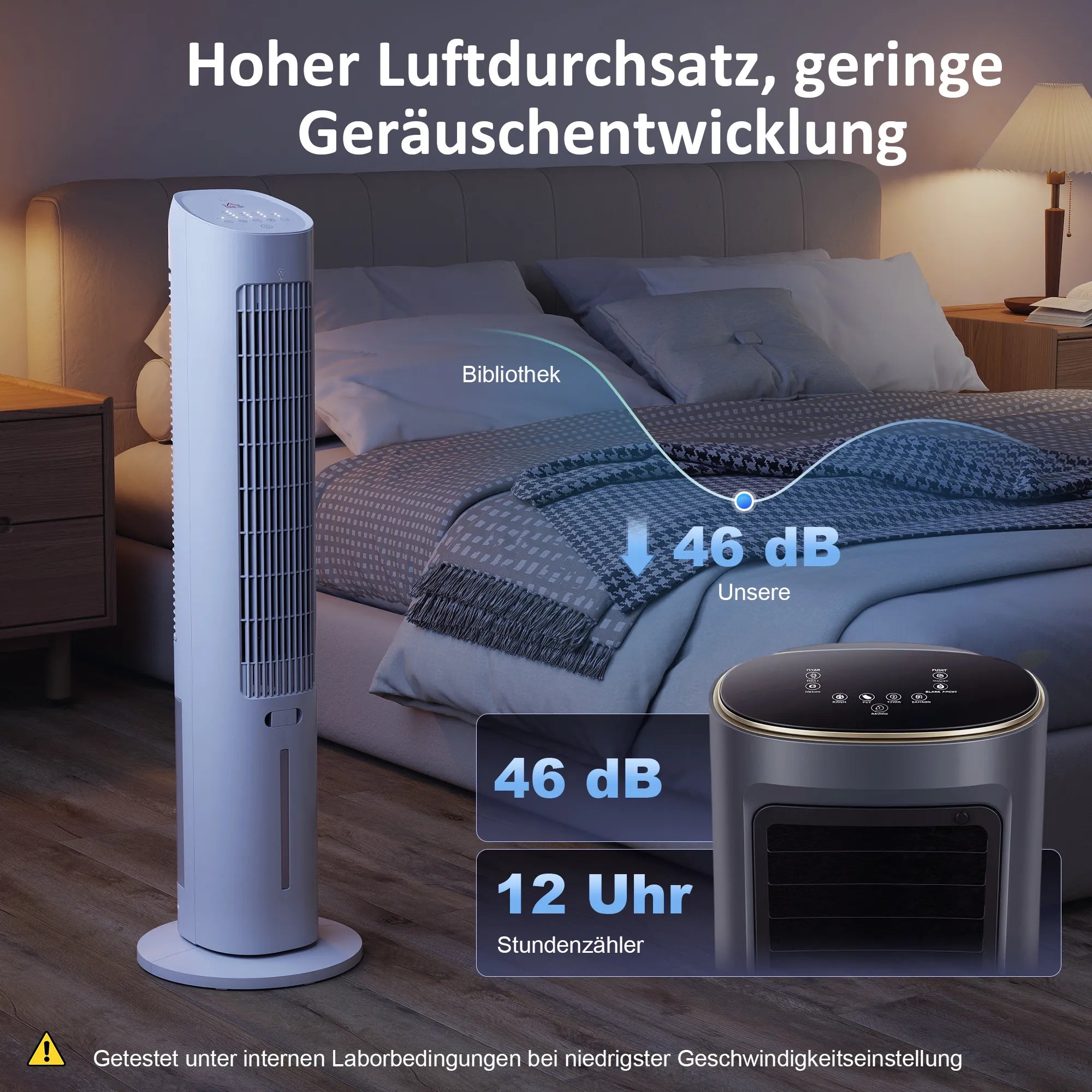 Mobilus 3-in-1 bokšto tipo oro vėsintuvas plastikinis iki 20 m² baltas