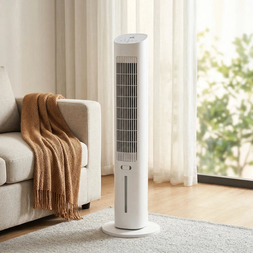 Mobilus 3-in-1 bokšto tipo oro vėsintuvas plastikinis iki 20 m² baltas