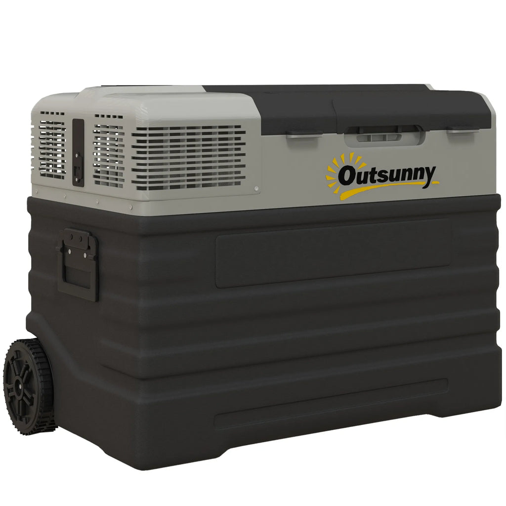 Mobilus automobilinis šaldytuvas, 56 l, -20 °C – 20 °C, su ratukais, juodas