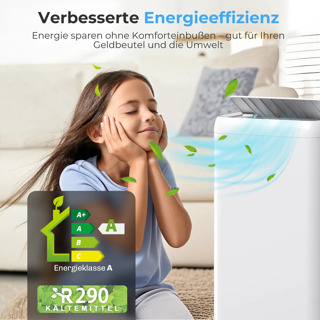 Mobilus oro kondicionierius 12000 BTU 3,5 kW 5-in-1 su nuotolinio valdymo pultu baltas