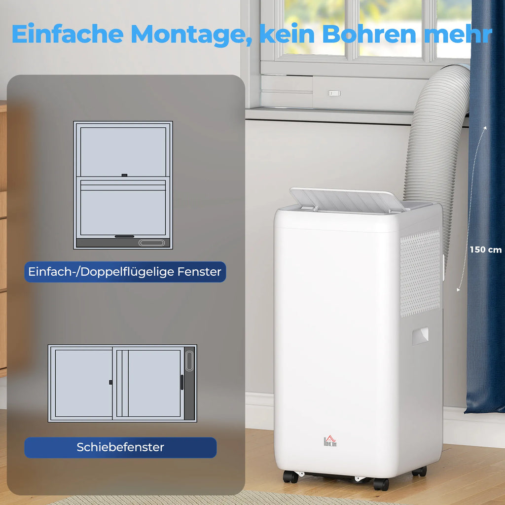 Mobilus oro kondicionierius 12000 BTU 3,5 kW 5-in-1 su nuotolinio valdymo pultu baltas