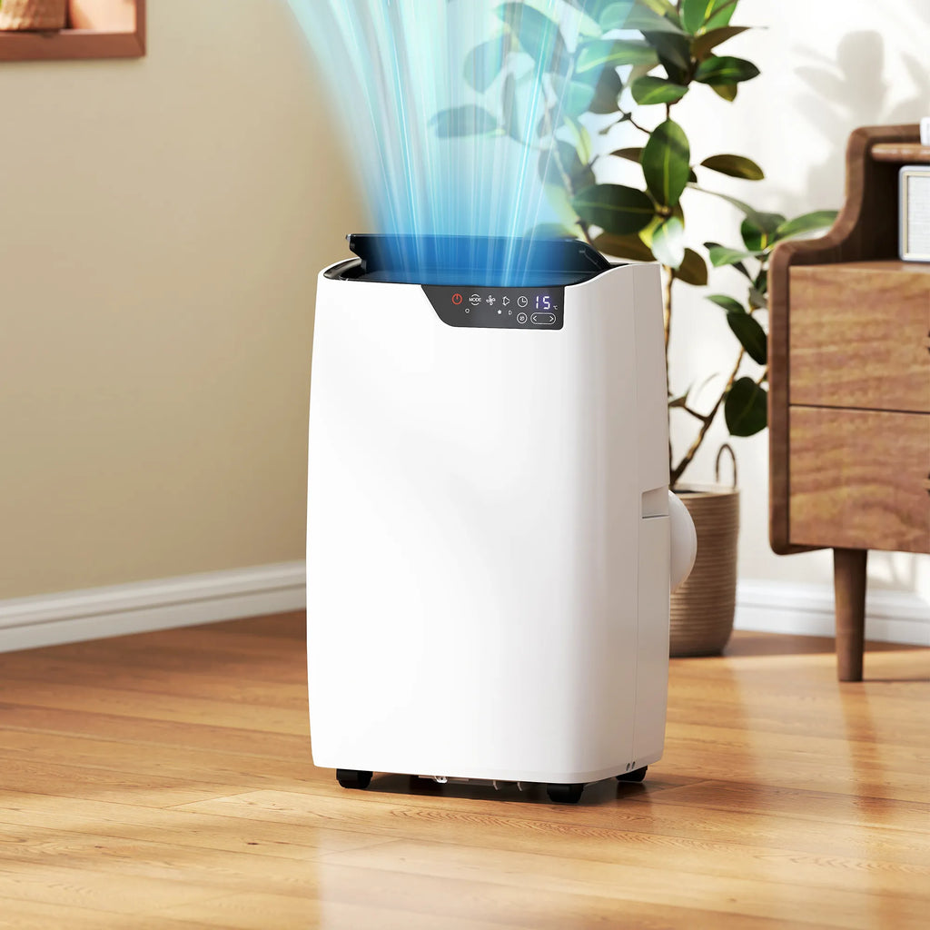Mobilus oro kondicionierius 12000 BTU, 4-in-1 funkcija, WiFi, valdymo balsu palaikymas, baltas