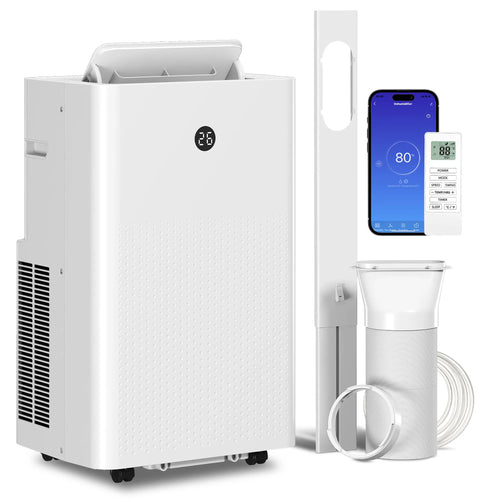 Mobilus oro kondicionierius 12000 BTU 4-in-1 su WiFi valdymu, baltas