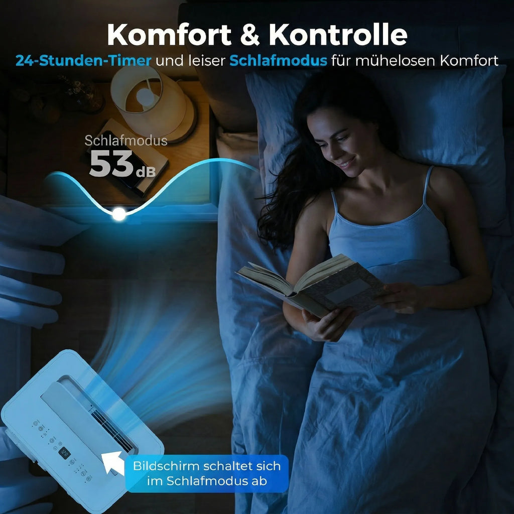 Mobilus oro kondicionierius 12000 BTU 4-in-1 su WiFi valdymu, baltas