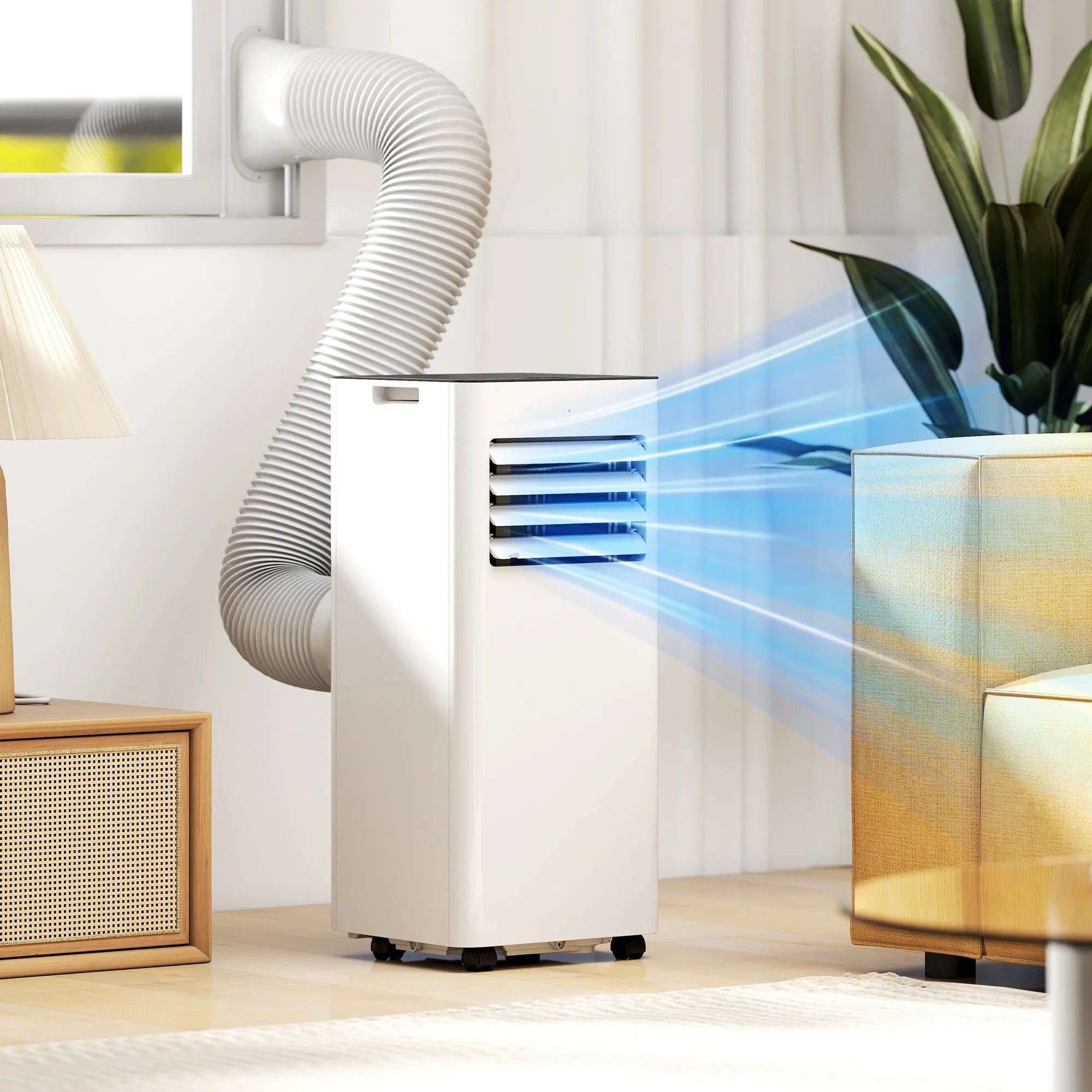 Mobilus oro kondicionierius 3-in-1, 9000 BTU, 28 m², baltas
