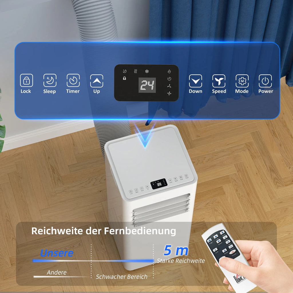 Mobilus oro kondicionierius 3-in-1, 9000 BTU, 28 m², baltas