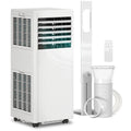 Mobilus oro kondicionierius 9000 BTU 4-in-1 su ventiliatoriumi ir sausintuvu baltas