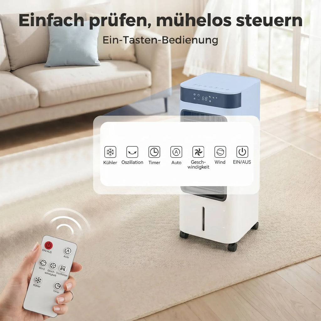 Mobilus oro vėsintuvas, 3-in-1 su 7 l talpos bakeliu, baltas