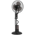 Mobilus ventiliatorius su drėkinimo funkcija, 75W, su nuotolinio valdymo pulteliu, juodas