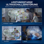 Mobilus ventiliatorius su drėkinimo funkcija, 75W, su nuotolinio valdymo pulteliu, juodas