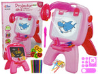 Mokomasis projektorius su piešimo lenta, 4-in-1, su priedais, 44 × 31 × 8 cm