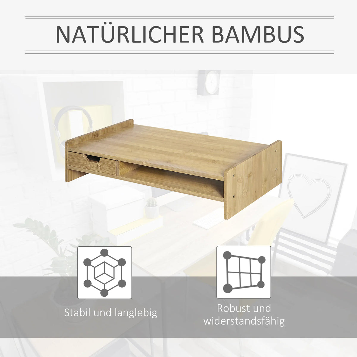 Infografika apie bambuko medžiagos patvarumą ir atsparumą