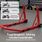 Motociklo stovas iki 544 kg raudonas