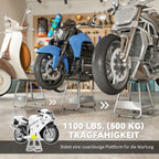 Motociklo stovas, universalus, iki 500 kg apkrova, pilkas